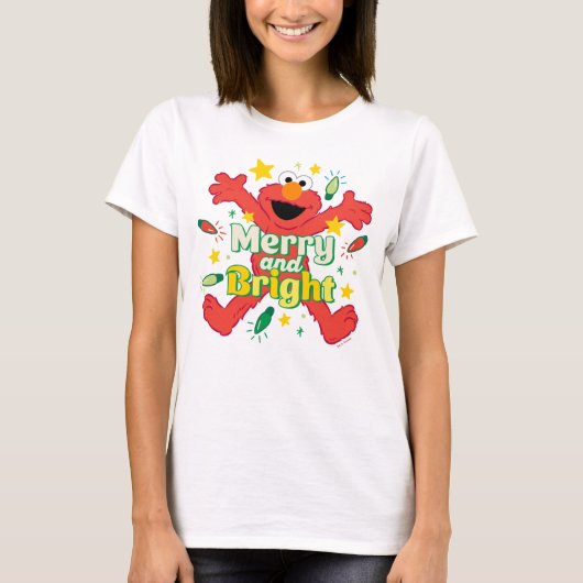 Elmo | Merry und Bright T-Shirt (Vorderseite)