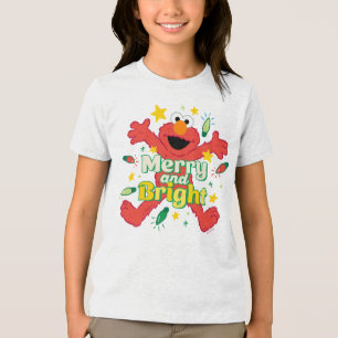Elmo   Merry und Bright Tri-Blend Shirt