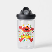 Elmo | Merry und Bright Trinkflasche (Vorne)