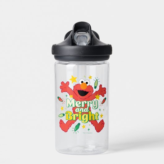 Elmo | Merry und Bright Trinkflasche (Vorne)