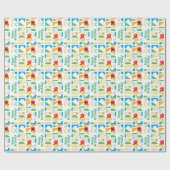 Elmo Minimalistisch Pattern Geschenkpapier (Flach)