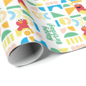 Elmo Minimalistisch Pattern Geschenkpapier (Rolleneckpunkt)