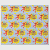 Elmo mit Party Balloons Muster Geschenkpapier (Flach)