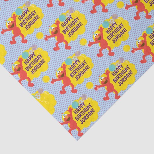 Elmo mit Party Balloons Muster Seidenpapier (Ausschnitt)