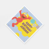 Elmo mit Party Balloons Muster Serviette (Ecke)