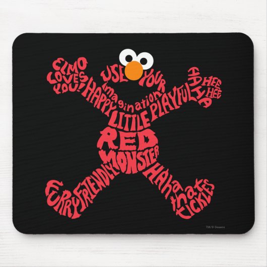Elmo-Musterfüllung Mousepad (Vorne)