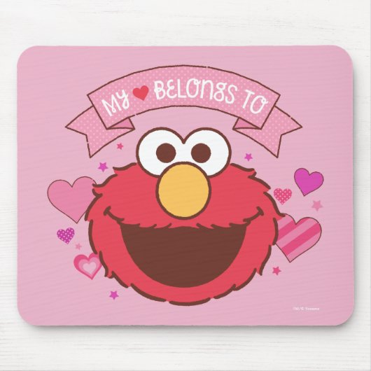 Elmo My Heart Belongs Mousepad (Vorne)