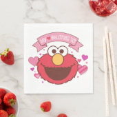 Elmo My Heart Belongs Serviette (Beispiel)