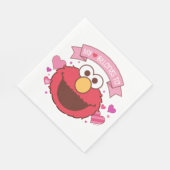 Elmo My Heart Belongs Serviette (Ecke)