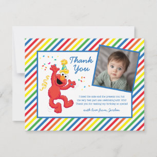 Elmo Neutral Birthday Dankeskarte