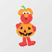 Elmo | Niedlich als Pumpkin Fensteraufkleber (Blatt)