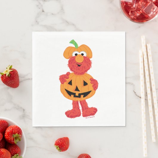 Elmo | Niedlich als Pumpkin Serviette (Beispiel)