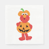 Elmo | Niedlich als Pumpkin Serviette (Vorderseite)