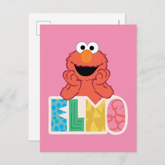 Elmo Niedlich & Fun Postkarte (Vorne/Hinten)