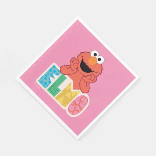 Elmo Niedlich & Fun Serviette (Ecke)