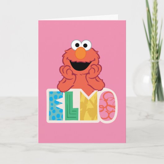 Elmo niedlich u. Spaß Karte (Vorderseite)