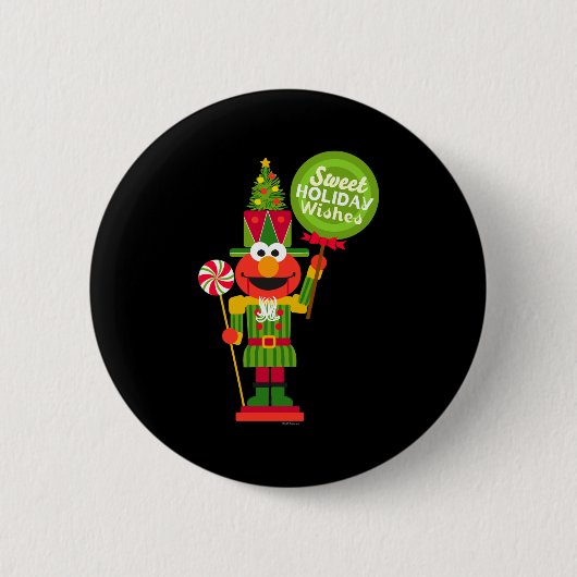 Elmo Nutcracker Button (Vorderseite)