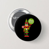 Elmo Nutcracker Button (Vorne & Hinten)