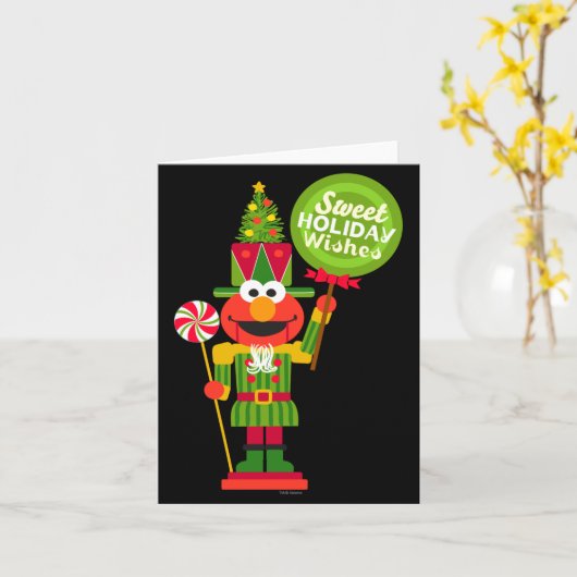Elmo Nutcracker Karte (Gelbe Blume)