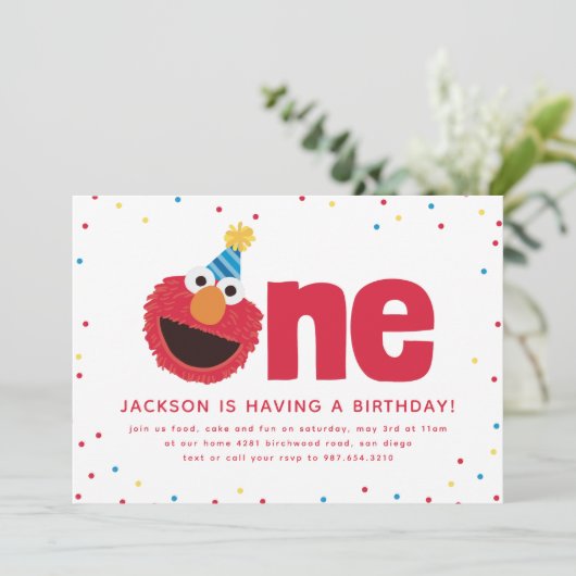 Elmo One Einladung (Stehend Vorderseite)