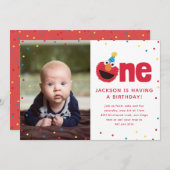 Elmo One mit Foto Einladung (Vorne/Hinten)