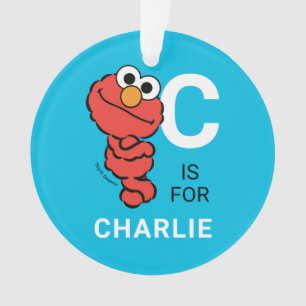 Elmo Personalisierter Name mit Foto Ornament