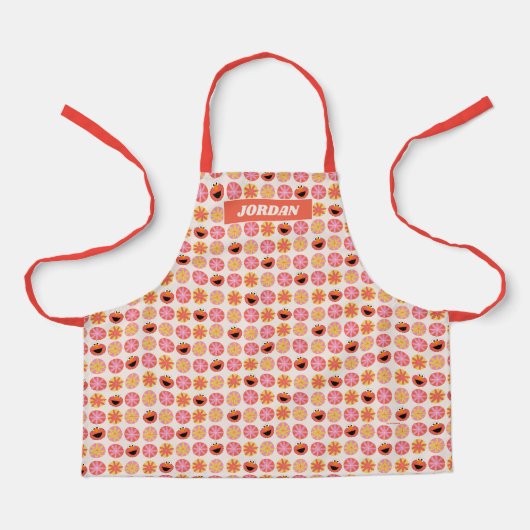 Elmo Pom-Pom Muster Schürze (Vorderseite)