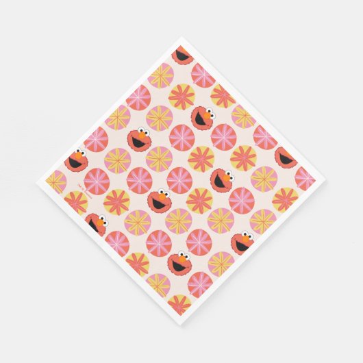 Elmo Pom-Pom Muster Serviette (Ecke)