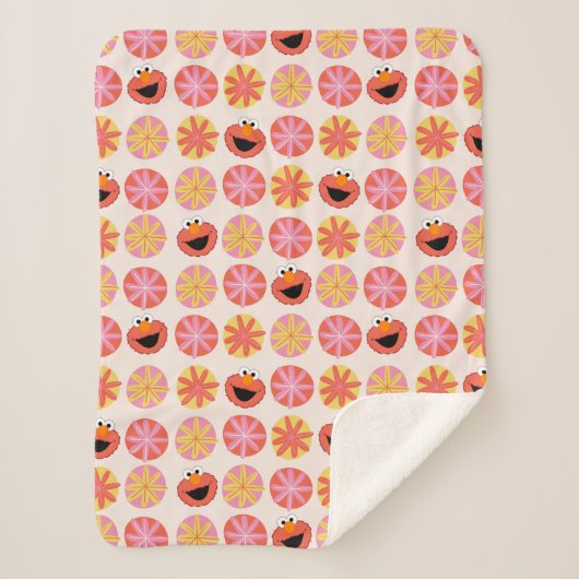 Elmo Pom-Pom Muster Sherpadecke (Vorderseite)