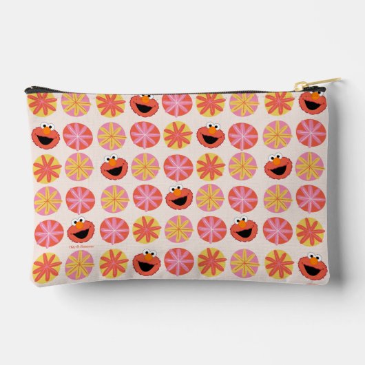Elmo Pom-Pom Muster Zubehörtasche (Rückseite)