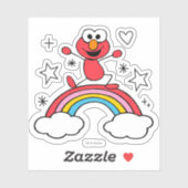 Elmo Rainbow Doodley Graphic Aufkleber (Blatt)
