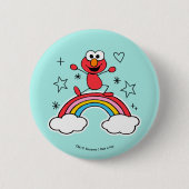 Elmo Rainbow Doodley Graphic Button (Vorderseite)