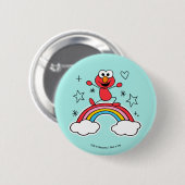 Elmo Rainbow Doodley Graphic Button (Vorne & Hinten)