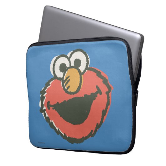 Elmo Retro Laptopschutzhülle (Vorderseite Links)