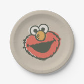 Elmo Retro Pappteller (Vorderseite)