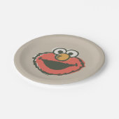 Elmo Retro Pappteller (Schrägansicht)