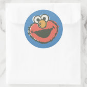 Elmo Retro Runder Aufkleber (Tasche)