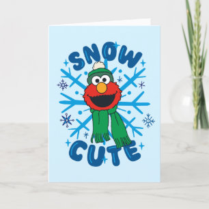 Elmo Schnee Cute Feiertagskarte