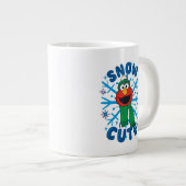 Elmo Schnee Cute Jumbo-Tasse (Vorderseite Rechts)