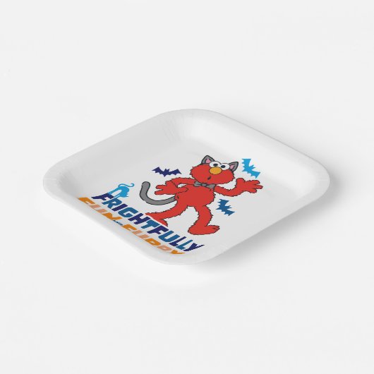 Elmo | Schrecklicher Spaß und Furcht Pappteller (Gewinkelt)