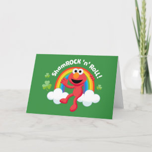 Elmo   Shamrock 'n' Roll Regenbogen Feiertagskarte
