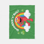 Elmo | Shamrock 'n' Roll Regenbogen Fleecedecke (Vorderseite)