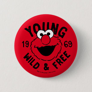 Elmo-Skate-Logo - Junge, Wilde & Freie 1969 Button