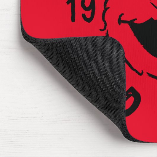 Elmo-Skate-Logo - Junge, Wilde & Freie 1969 Mousepad (Ecke)