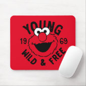 Elmo-Skate-Logo - Junge, Wilde & Freie 1969 Mousepad (Mit Mouse)