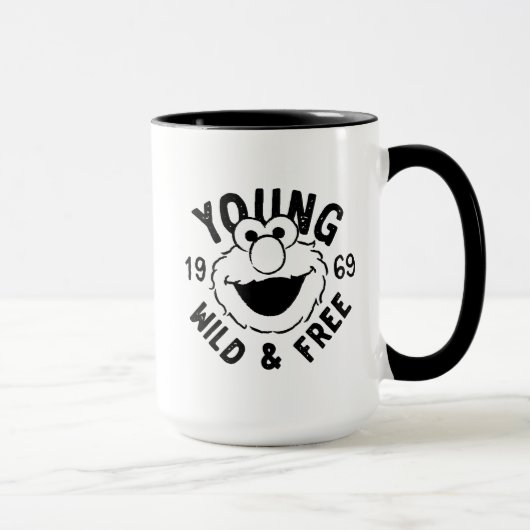 Elmo-Skate-Logo - Junge, Wilde & Freie 1969 Tasse (Rechts)
