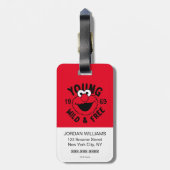 Elmo Skate Logo - Young, Wild & Free 1969 Gepäckanhänger (Rückseite vertikal)