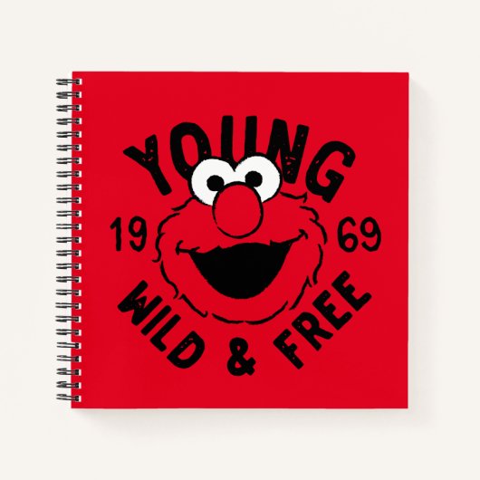 Elmo Skate Logo - Young, Wild & Free 1969 Notizblock (Vorderseite)