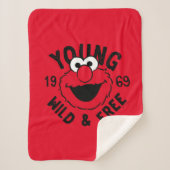 Elmo Skate Logo - Young, Wild & Free 1969 Sherpadecke (Vorderseite)