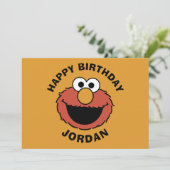 Elmo Smiling Face Karte (Stehend Vorderseite)